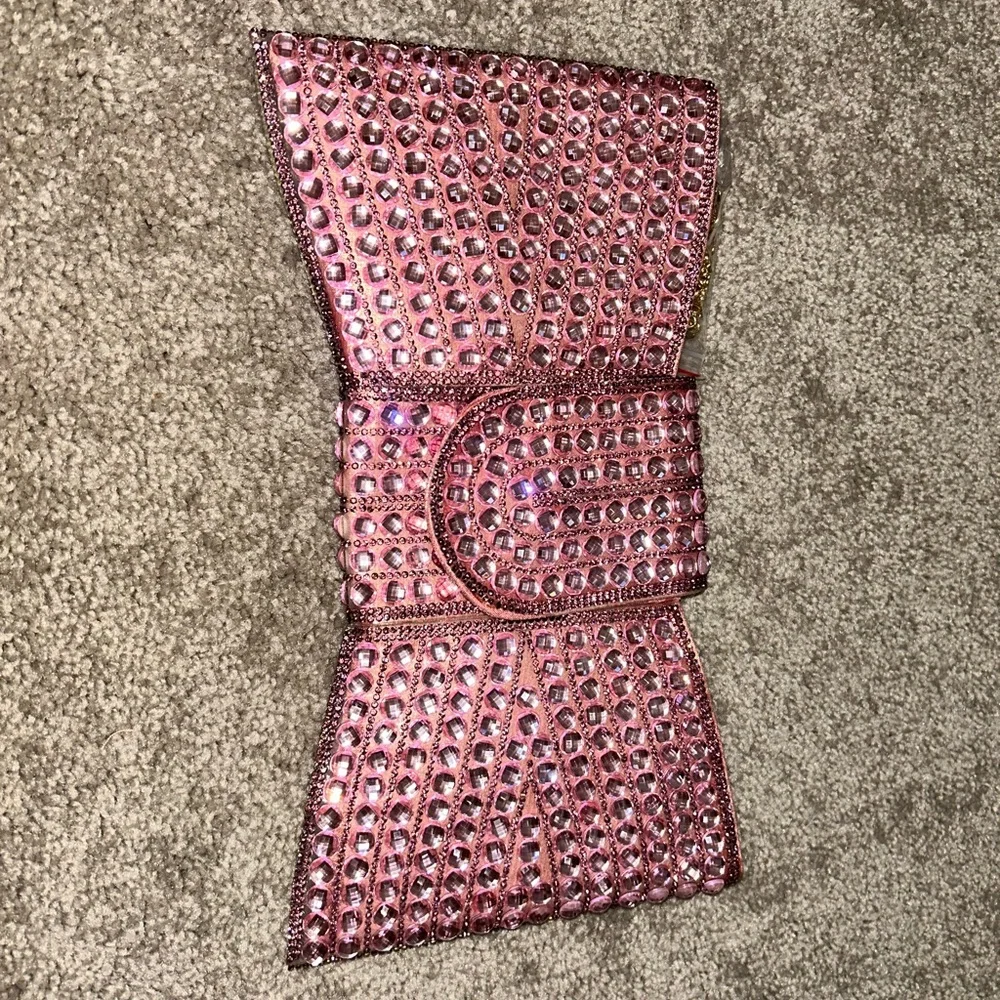 Pink Rhinestone Clutch - Picture 1 of 5